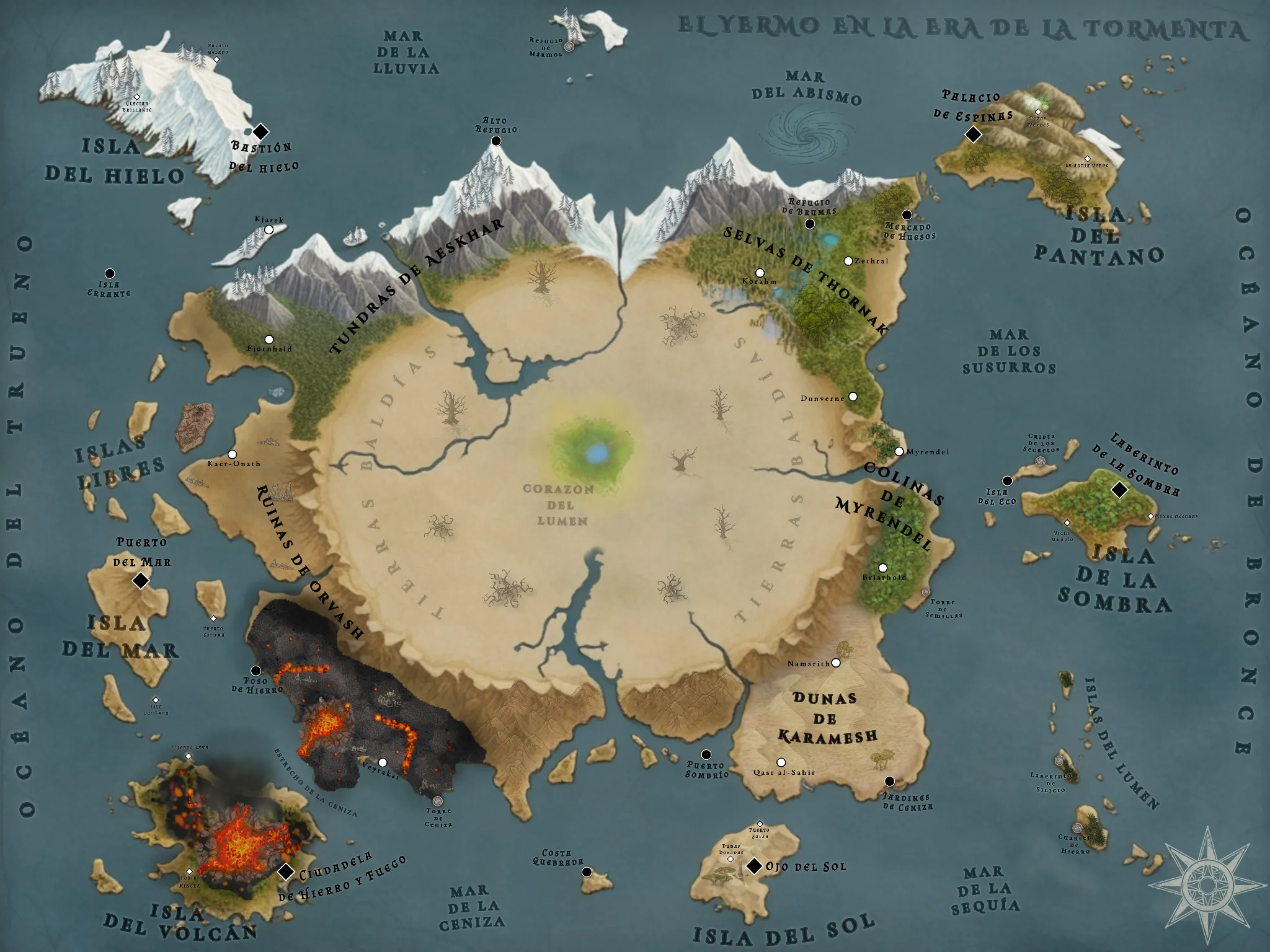 Mapa del Yermo
